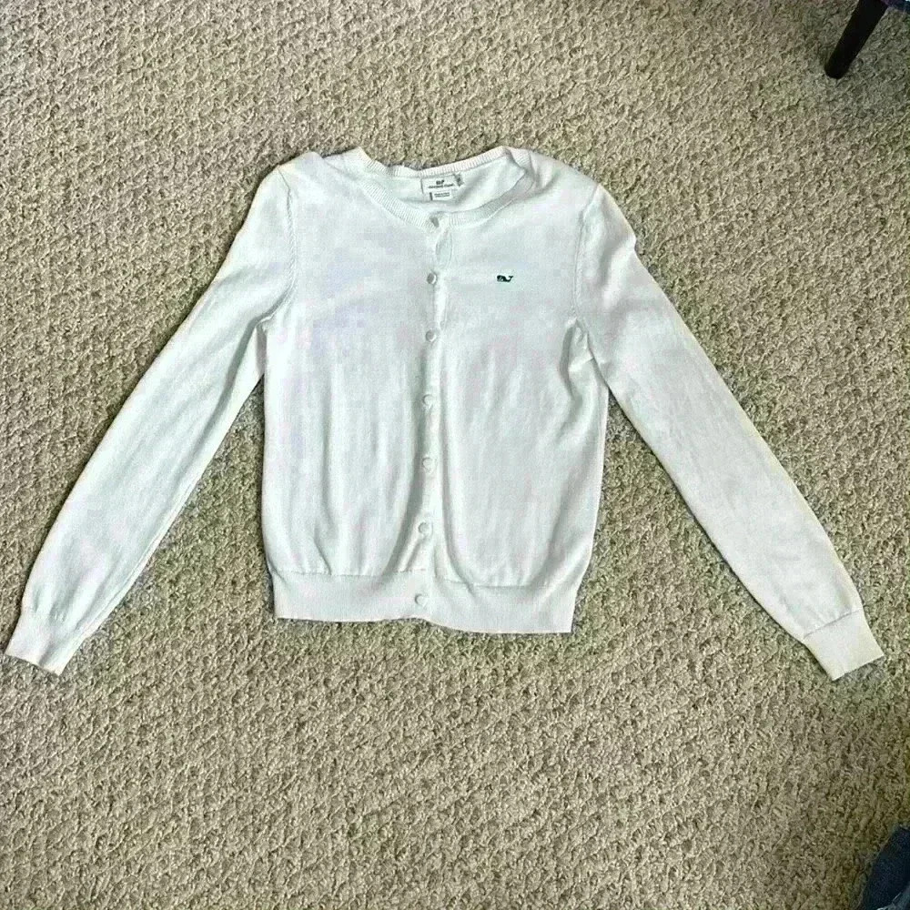Vineyard Vines Button Down Front Crew Neck Cardigan 100% Cotton Women Size XS - Picture 8 of 10